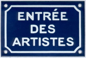 Entrée des artistes