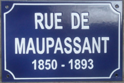 Plaque de rue emaillée (20x30cm) ARIAL MAJUSCULES