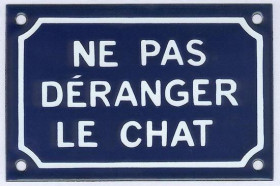 Ne pas déranger le chat