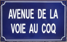 Plaque de rue (25x40cm) b