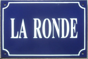 Plaque de rue émaillée (20x30cm) écriture DAVID