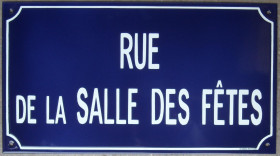 Plaque de rue (25x40cm)