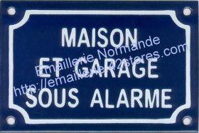 Maison et garage sous alarme